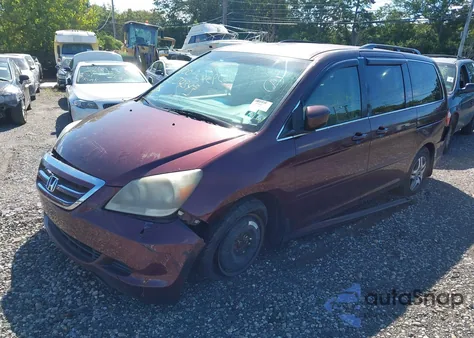 2007 Honda Odyssey Ex из США, поврежденный, VIN 5FNRL38477B417330